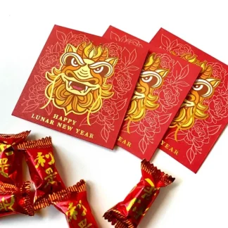 Love Lettering Lunar New Year Dragon Red Pockets 5pk - Little Painter Art | Exploring the Endless Possibilities of Art^ Fashion