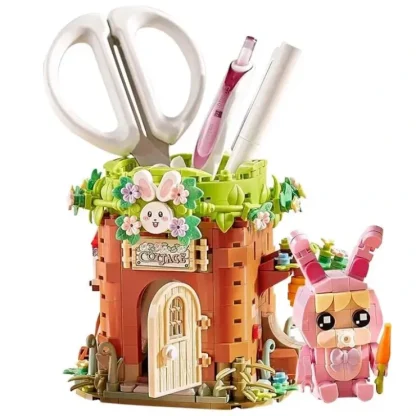 LOZ Mini Block Kit Pen Holder - Bunny House - Little Painter Art | Exploring the Endless Possibilities of Art^ Online