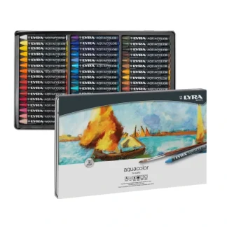 LYRA Aquacolor Water-Soluble Wax Crayons - Set of 48 - Little Painter Art | Exploring the Endless Possibilities of Art^ Best