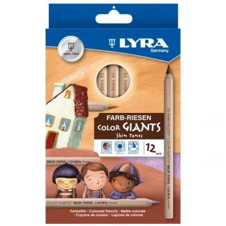 LYRA Farb-Riesen Color Giants Skin Tone Colour Pencil Set of 12 - Little Painter Art | Exploring the Endless Possibilities of Art^ Shop