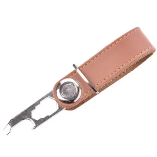 Mad Man Smart Keychain Leather - Cognac - Little Painter Art | Exploring the Endless Possibilities of Art^ Online