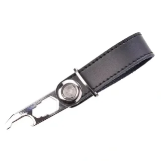 Mad Man Smart Keychain Leather - Black - Little Painter Art | Exploring the Endless Possibilities of Art^ Store