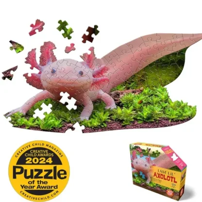 Madd Capp 100pc Puzzle - I Am Lil' Axolotl - Little Painter Art | Exploring the Endless Possibilities of Art^ Sale