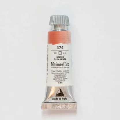 Maimeri Blu 12ml 474 Brown Madder (Alizarin) - Little Painter Art | Exploring the Endless Possibilities of Art^ Fashion