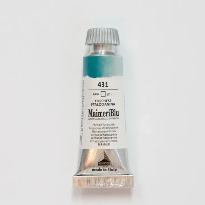 Maimeri Blu 12ml 431 Phthalocyanine Turquoise - Little Painter Art | Exploring the Endless Possibilities of Art^ Store