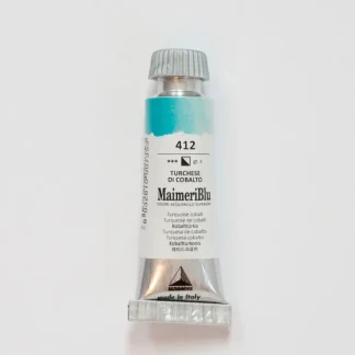 Maimeri Blu 12ml 412 Turquoise Cobalt - Little Painter Art | Exploring the Endless Possibilities of Art^ Online