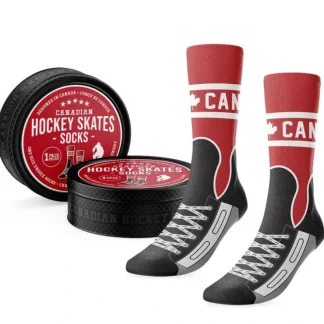 Main & Local Canadian Hockey Skate Socks in Puck Tin - Little Painter Art | Exploring the Endless Possibilities of Art^ Outlet