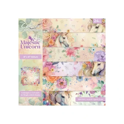 Majestic Unicorn - 8" x 8" Vellum Pad - Little Painter Art | Exploring the Endless Possibilities of Art^ Online