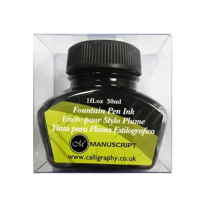 Manuscript Calligraphy Black Fountain Pen Ink - 30ml Bottle - Little Painter Art | Exploring the Endless Possibilities of Art^ Clearance