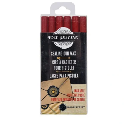 Manuscript Sealing Gun Wax Set of 6 - Red - Little Painter Art | Exploring the Endless Possibilities of Art^ Cheap