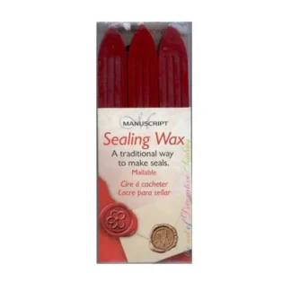 Manuscript Sealing Wax Pack of 3 - Red - Little Painter Art | Exploring the Endless Possibilities of Art^ Best