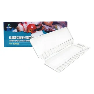 Marie's Artist Plastic Rectangular Colour Mixing Box (32 Wells + 5 Mixing Areas) - Little Painter Art | Exploring the Endless Possibilities of Art^ Fashion