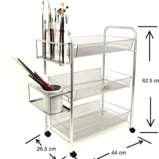 Marie's 3-Layer Studio Cart - Little Painter Art | Exploring the Endless Possibilities of Art^ Fashion