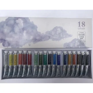 Marie's Masters Finest Quality Artists' Watercolour Set of 18X9ml Tubes - Little Painter Art | Exploring the Endless Possibilities of Art^ Shop