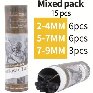 Marie's Willow Charcoal Stick Set 15pcs - Little Painter Art | Exploring the Endless Possibilities of Art^ Hot