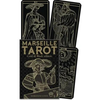 Marseille Tarot: Gold and Black Edition by Marianne Costa - Little Painter Art | Exploring the Endless Possibilities of Art^ Best Sale