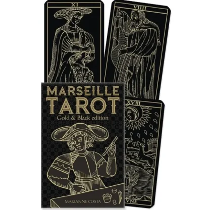 Marseille Tarot: Gold and Black Edition by Marianne Costa - Little Painter Art | Exploring the Endless Possibilities of Art^ Best Sale