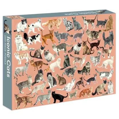 Marta Zafra 1000pc Puzzle - Iconic Cats - Little Painter Art | Exploring the Endless Possibilities of Art^ Store