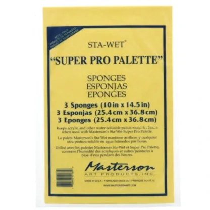 Masterson Sta-Wet Super Pro Palette Sponge Refill 3pk - Little Painter Art | Exploring the Endless Possibilities of Art^ Clearance