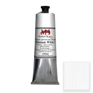 Michael Harding Handmade Artists Oil Colour - Titanium White 2 - 225ml Tubes - Little Painter Art | Exploring the Endless Possibilities of Art^ Outlet