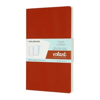Moleskine Large Ruled Volant Notebooks 2pk - Coral Orange & Aquamarine - Little Painter Art | Exploring the Endless Possibilities of Art^ Outlet