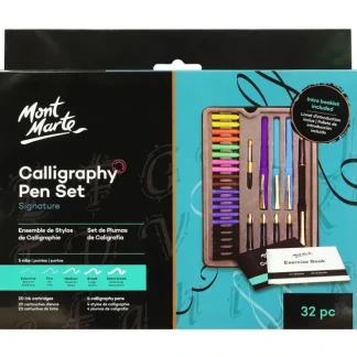 Mont Marte Signature Calligraphy Pen 32pc Set - Little Painter Art | Exploring the Endless Possibilities of Art^ Sale