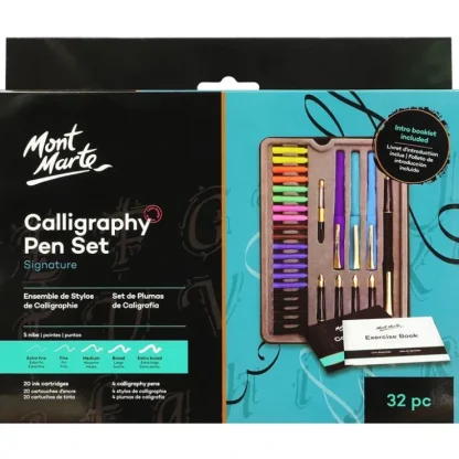 Mont Marte Signature Calligraphy Pen 32pc Set - Little Painter Art | Exploring the Endless Possibilities of Art^ Sale