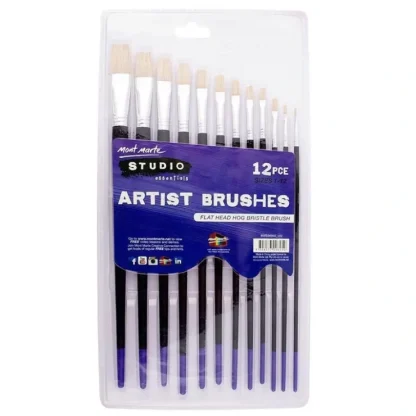 Mont Marte Studio Artist Brush Set 12 Pieces - Little Painter Art | Exploring the Endless Possibilities of Art^ Online