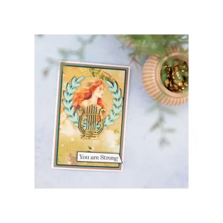 Myths & Legends - Metal Die - Grecian Harp & Wreath - Little Painter Art | Exploring the Endless Possibilities of Art^ Online