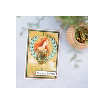 Myths & Legends - Metal Die - Grecian Harp & Wreath - Little Painter Art | Exploring the Endless Possibilities of Art^ Online