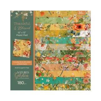 Nature's Garden - Thankful & Blessed 12"x12" Paper Pad - Little Painter Art | Exploring the Endless Possibilities of Art^ Hot