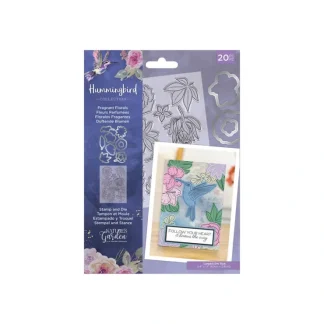 Nature's Garden Hummingbird Stamp and Die Fragrant Florals - Little Painter Art | Exploring the Endless Possibilities of Art^ Outlet
