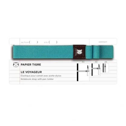 Paper Tigre Elastic Book Band - Honolulu Turquoise Blue - Little Painter Art | Exploring the Endless Possibilities of Art^ Store