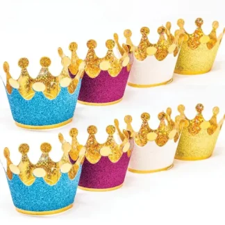 Party Partners Colourful Mini Crowns 8pk - Little Painter Art | Exploring the Endless Possibilities of Art^ Best Sale
