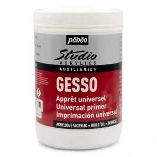 Pebeo Studio Acrylics Gesso - 1 Litre Pot - Little Painter Art | Exploring the Endless Possibilities of Art^ Cheap