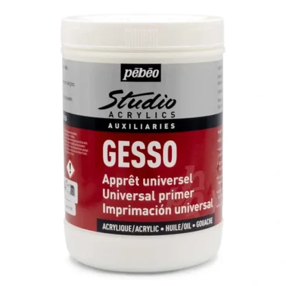 Pebeo Studio Acrylics Gesso - 1 Litre Pot - Little Painter Art | Exploring the Endless Possibilities of Art^ Cheap
