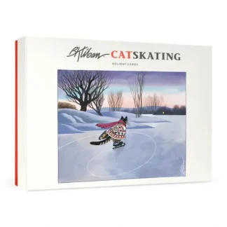 Pomegranate Holiday Cards 12pk B. Kliban: CatSkating - Little Painter Art | Exploring the Endless Possibilities of Art^ Cheap