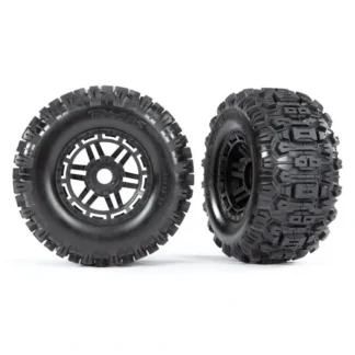 8973 Traxxas Sledgehammer Tires & wheels, glued (black wheels) - Little Painter Art | Exploring the Endless Possibilities of Art Online