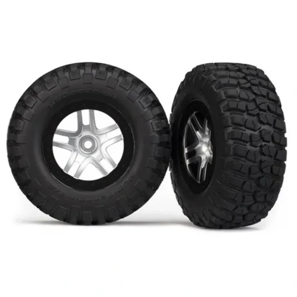 6873 Traxxas Tires & wheels, assembled, glued (SCT Split-Spoke satin finish) - Little Painter Art | Exploring the Endless Possibilities of Art Flash Sale