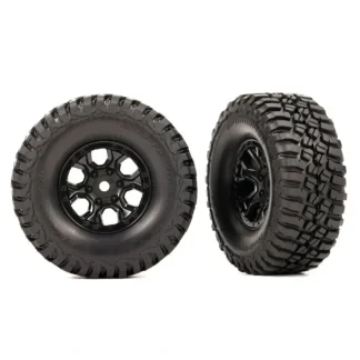 9774 Traxxas Tires & Wheels, Premounted (Black 1.0", BFGoodrich) - Little Painter Art | Exploring the Endless Possibilities of Art Clearance