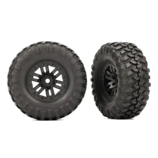 9773 Traxxas Tires & Wheels, Premounted (Black 1.0", Canyon Trail) - Little Painter Art | Exploring the Endless Possibilities of Art Outlet