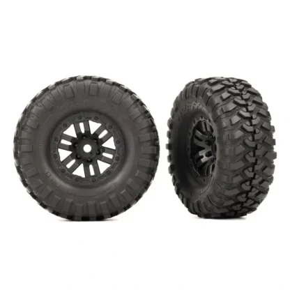 9773 Traxxas Tires & Wheels, Premounted (Black 1.0", Canyon Trail) - Little Painter Art | Exploring the Endless Possibilities of Art Outlet