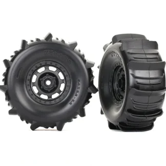 8475 Traxxas Tires and wheels, assembled, glued (Desert Racer wheels, - Little Painter Art | Exploring the Endless Possibilities of Art Fashion