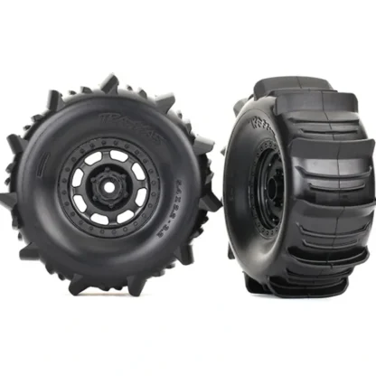 8475 Traxxas Tires and wheels, assembled, glued (Desert Racer wheels, - Little Painter Art | Exploring the Endless Possibilities of Art Fashion