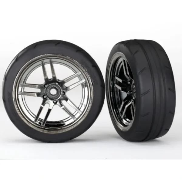 8373 Traxxas Tires and wheels, glued chrome, 1.9" Response tires Front - Little Painter Art | Exploring the Endless Possibilities of Art Outlet