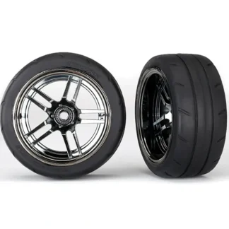 8374 Traxxas Tires and wheels, glued chrome, 1.9" Response tires Rear - Little Painter Art | Exploring the Endless Possibilities of Art Outlet