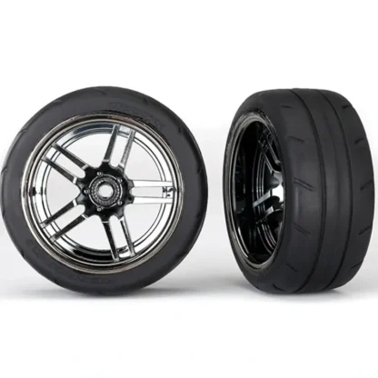 8374 Traxxas Tires and wheels, glued chrome, 1.9" Response tires Rear - Little Painter Art | Exploring the Endless Possibilities of Art Outlet