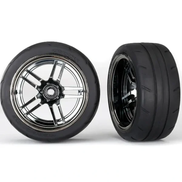 8374 Traxxas Tires and wheels, glued chrome, 1.9" Response tires Rear - Little Painter Art | Exploring the Endless Possibilities of Art Outlet