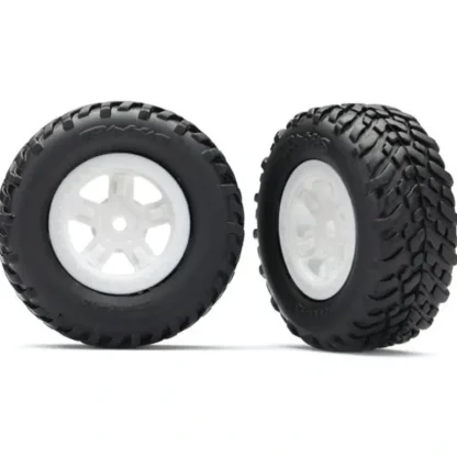 7674X Traxxas Tires and wheels, assembled, glued - White - Little Painter Art | Exploring the Endless Possibilities of Art Discount