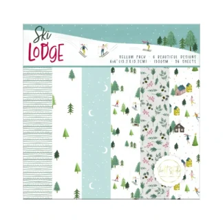 6x6" Vellum Pack - Ski Lodge - Violet Studios - Little Painter Art | Exploring the Endless Possibilities of Art Discount